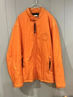 【XL】初期エイプ 中綿ナイロンジャケット オレンジ 日本製 BAPE※袖汚れ有のサムネイル
