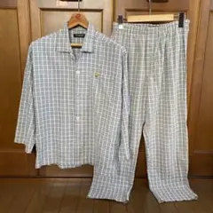 商談中Golden Baer ゴールデンベア グレー系 チェック柄 パジャマ　S