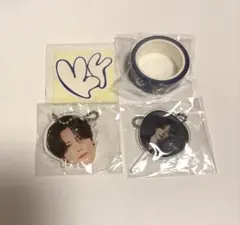 INI 藤牧京介 / XQUARE 顔アクキー&ミニうちわ&マステ&ステッカー