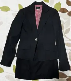 即日発送!シュクル 7号 黒 レディーススーツ上下セット 綺麗め 【最終値下げ】