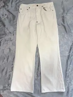 美品☆レア GUCCI グッチ ホワイトジーンズ フレアパンツ イタリア製48 