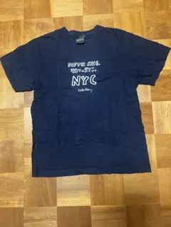 BEAMS Keith Haring NYC Tシャツ ネイビーのサムネイル
