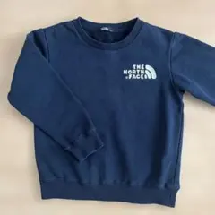 ノースフェイス　裏起毛スウェット(130、ネイビー)