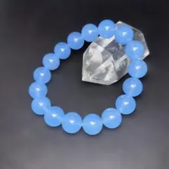 【高品質】天然石パワーストーン　アクアマリンブレスレット　12㎜
