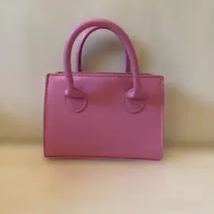 ピンク ハンドバッグ 取り外し可能ストラップ付き