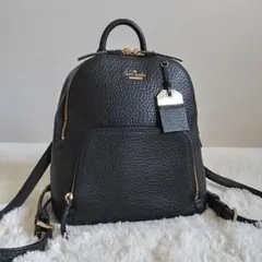 kate spade 　カーターストリート　ケイデン　ミニリュック シボ革 黒
