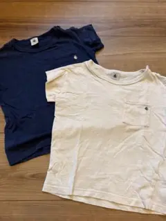 プチバトー 半袖Tシャツ 2枚セット 95cm