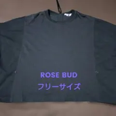 ROSE BUDローズバッド　ダークグレー 半袖 Tシャツ 後ろファスナーリボンのサムネイル