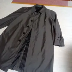 ステンカラーコート　シルク混　昭和レトロ