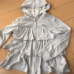 美品  135 メゾピアノ  フリルパーカー