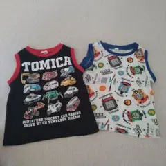 トミカタンクトップ2枚セット　トミカ　トーマス