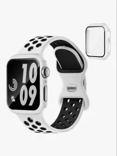 新品 コンパチブル アップルウォッチ バンド 保護カバー付き