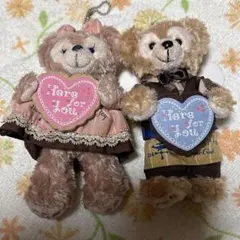 ディズニーシー　ダッフィー　シェリーメイ　ぬいぐるみバッジ