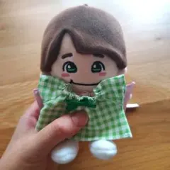 ちびぬい 服 チェック 緑 上下セット