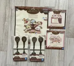 一番くじ　すみっコぐらし　カトラリー　ハンドタオル　コースター　5点セット