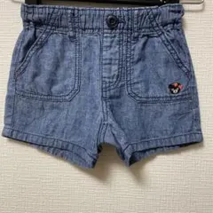デニム刺繍ショートパンツ 90cm