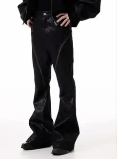 SCD CROWD レザーレースストレートパンツ 2026年最新】SCD crowdの人気アイテム - メルカリ