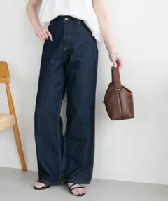 Discoat USコットンデニムストレートパンツ ML ネイビーのサムネイル