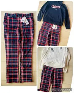 【冬のラウンドに】新品　暖かい裏起毛　FILA ロングパンツ　LLサイズ