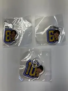 ベガルタ仙台サッカー応援グッズ キーホルダーセット　6番　8番　10番