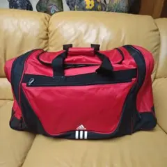 adidas ダッフルバッグ 赤黒　スポーツバッグ