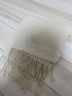 FURLA フルラ カシミヤ100%マフラー アイボリー