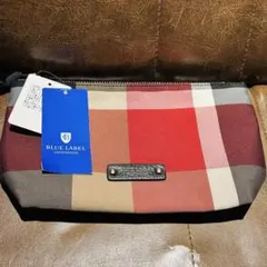 CRESTBRIDGE BLUE LABELチェック柄ポーチ