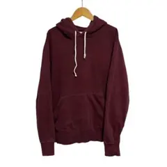 ※L CHAMPION スウェットパーカー バーガンディ 無地 サイズL