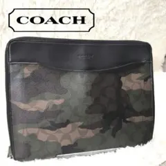 COACH コーチ カモフラージュ柄 クラッチバッグ