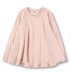 新品☆Branshes Aライン フレア 子供 長袖Tシャツ ピンク140cm