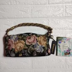 【新品・未使用】Think Bee! ハンドバッグ ゴブラン織 花柄 ポーチ