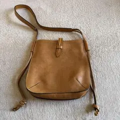 美品Dakota レザーショルダーバッグ ブラウン