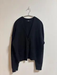 スムースコットンVネックショートカーディガン ユニクロ XL