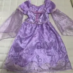 紫色のディズニープリンセスコスチューム　ラプンツェル風