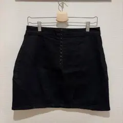ZARA ブラックデニムミニスカート