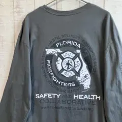 古着　長袖　ロンT プリント　アメカジ ゆるだぼ