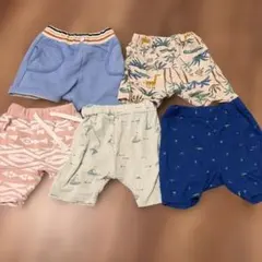 嬰兒服 褲子 褲子 5件套 90 Birthday 西松屋