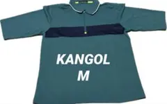 KANGOL カンゴール ハーフジップ ポロシャツ M ターコイズ ゴルフウェアのサムネイル