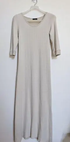 EFFE BEAMS ライトベージュ ロングワンピース