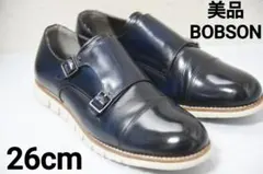 美品 BOBSON ダブルモンクストラップ 牛革 26cmのサムネイル