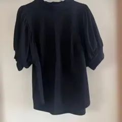 パフスリーブティシャツ　黒３Ｌ