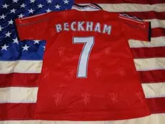 サッカー イングランド代表 ＃7 ベッカム 半袖ユニフォーム
