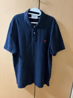 ami paris ポロシャツ　ブラック　XL