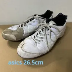 ホワイト スパイク アシックス　asics 26.5cm