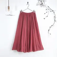 03O062【アースミュージックアンドエコロジー】(F)キャンブリックスカート