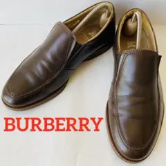 BURBERRY バーバリー 濃茶 ローファー 25cm 除菌・消臭済み