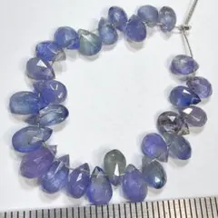 非加熱＊タンザナイト＊ペアシェイプカットo42