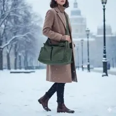 ★☆新品未使用★☆ショルダーバッグ♡カーキ♡大容量♡男女兼用♡