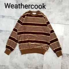 週末セール【WEATHERCOOK BY NAIGAI】ベロア ニット トレーナ