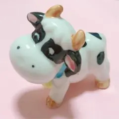 牛　陶器　昭和レトロ　置物　ドヤ顔のサムネイル